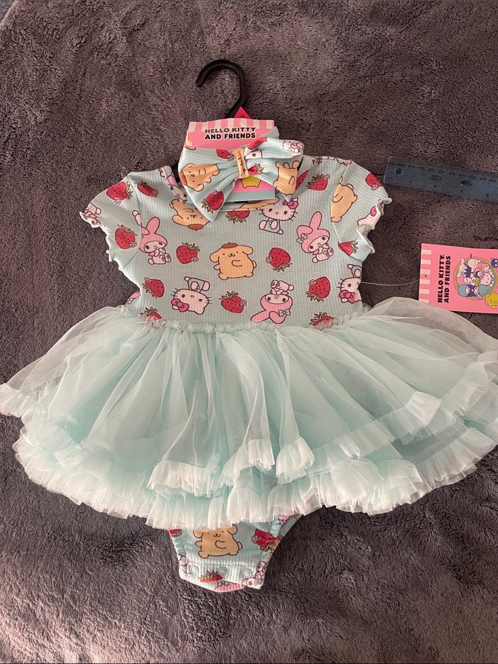 Hello Kitty Mint Tulle Skirt Bodysuit
